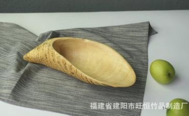 廠家 現貨供應 竹根盤 果籃 竹制工藝品 酒店餐具 創意果盤