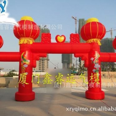 四柱連體拱門，氣模充氣拱門，鑫睿遠氣模**，婚慶充氣制品